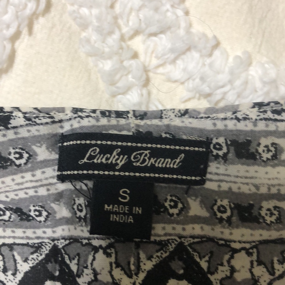 Lucky Brand Black/White Shirt Size Small - Picture 8 of 8